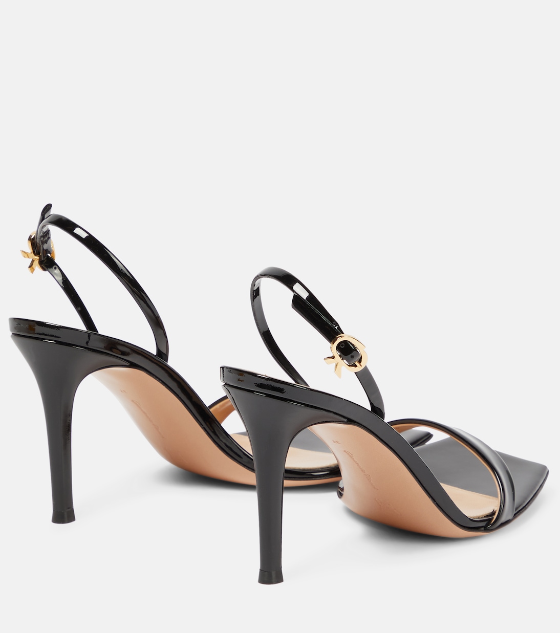 Ribbon 85 patent leather sandals | Gianvito Rossi