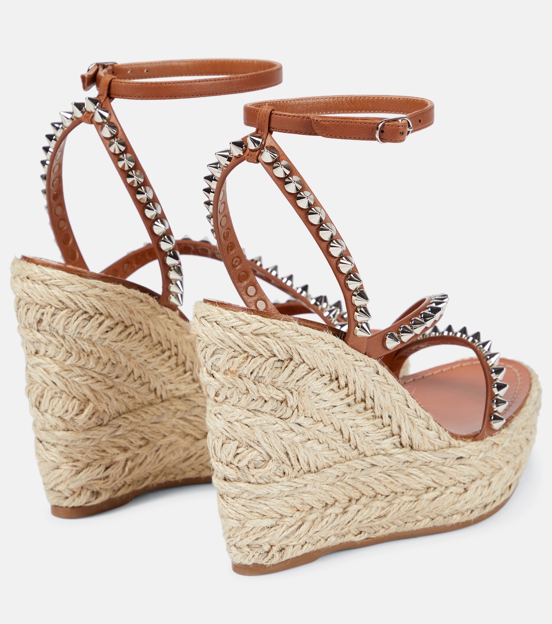 Pyraclou embellished wedge sandals | Christian Louboutin