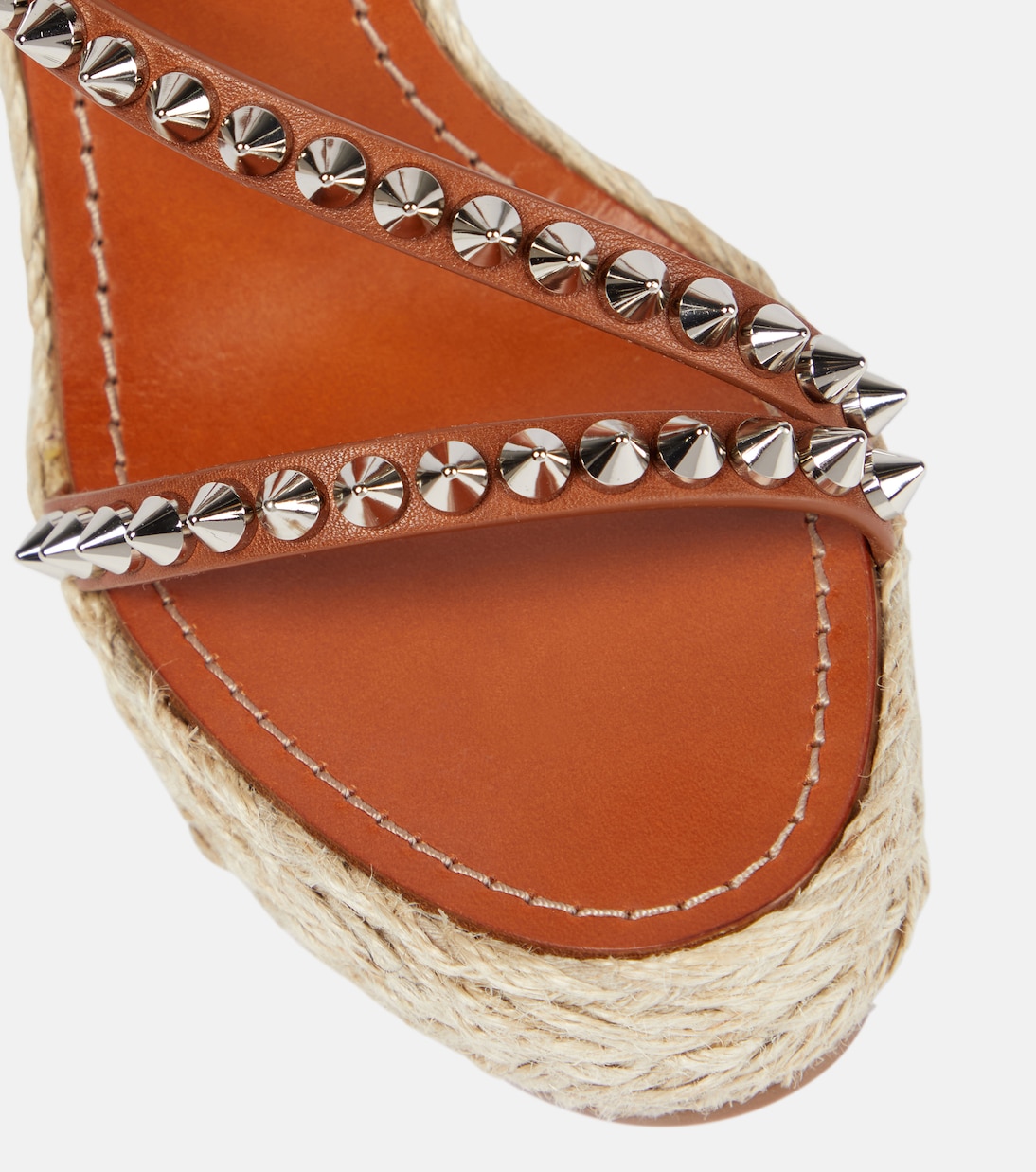 Pyraclou embellished wedge sandals | Christian Louboutin