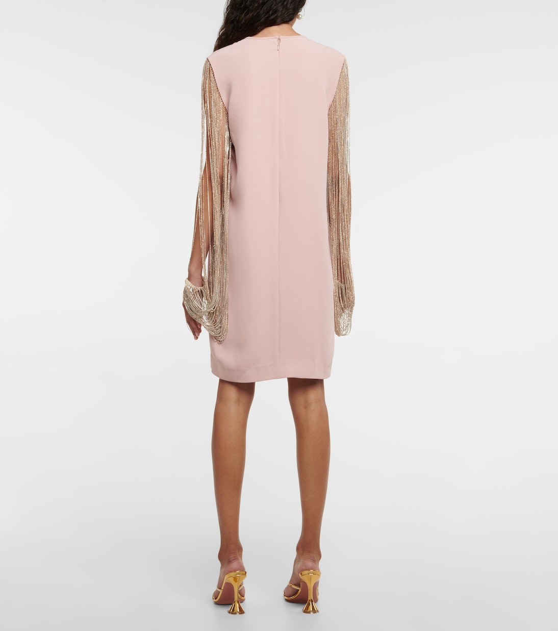 Valencia crystal-embellished crêpe minidress | Costarellos