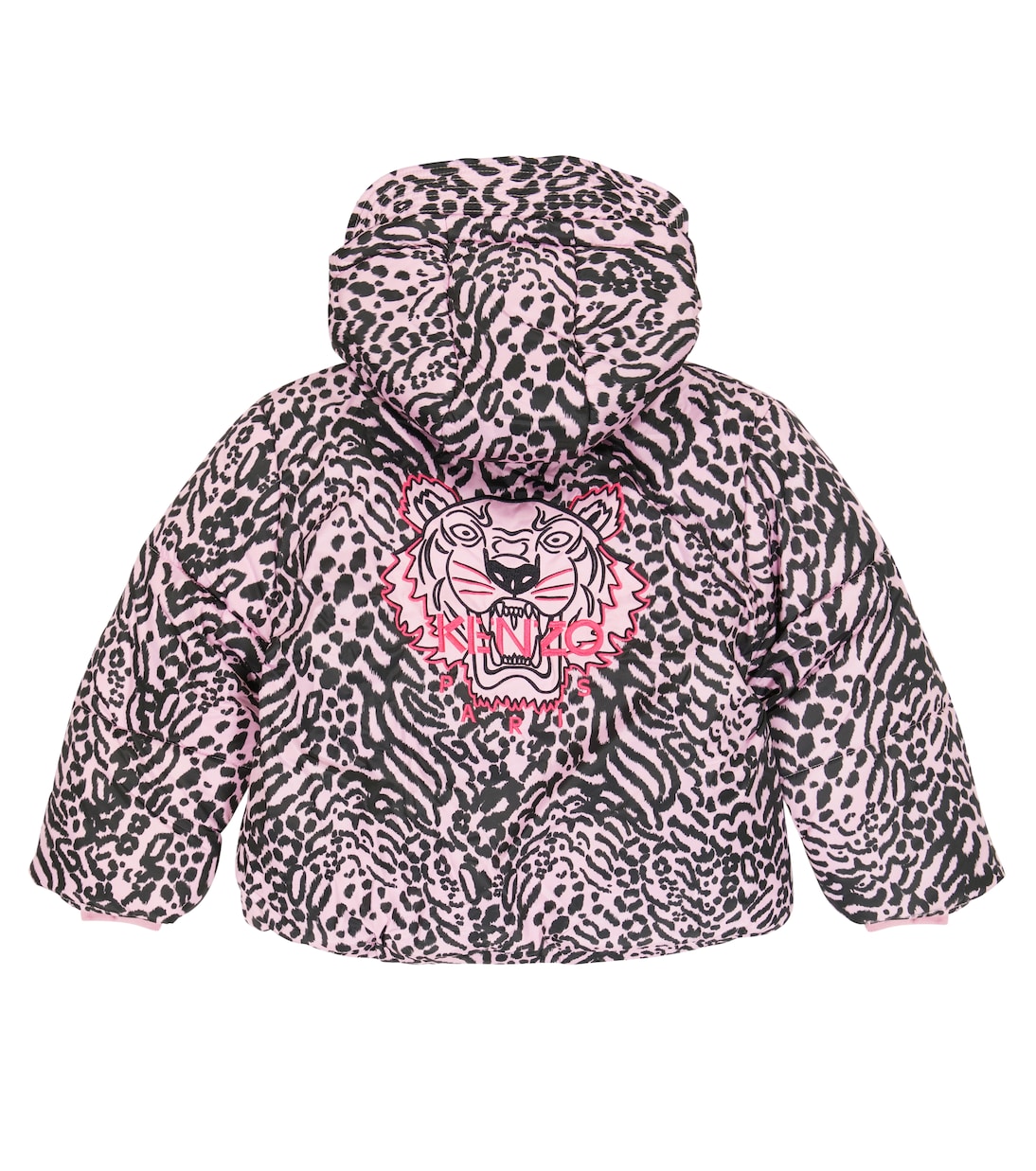 Leopard-print puffer jacket | Kenzo Kids
