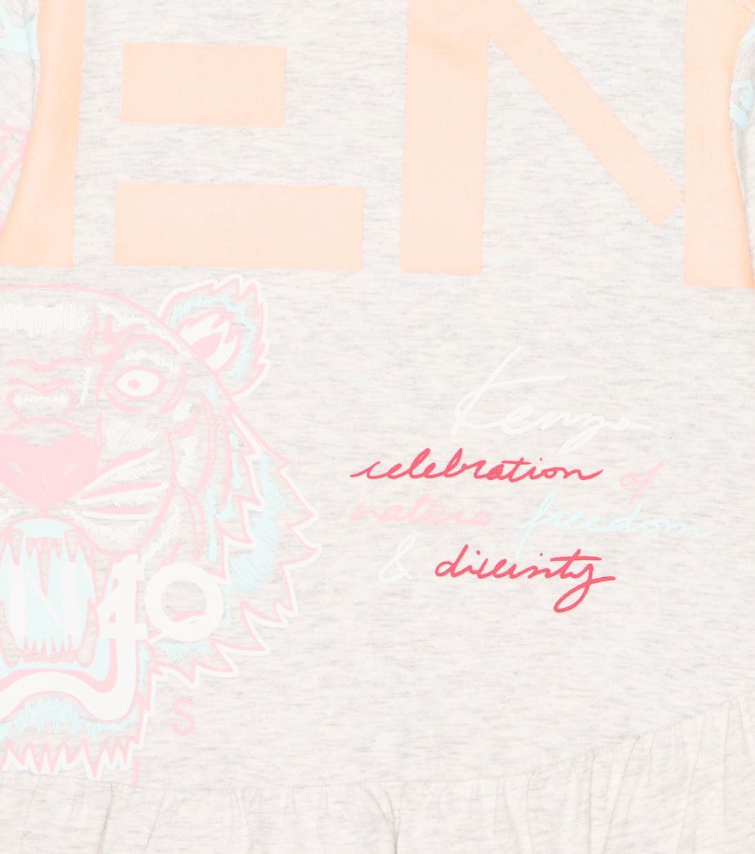 Baby ruffle-trimmed printed dress | Kenzo Kids