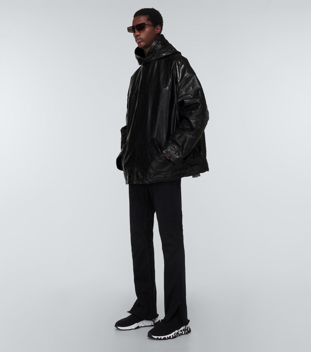 Giacca pullover in pelle | Balenciaga