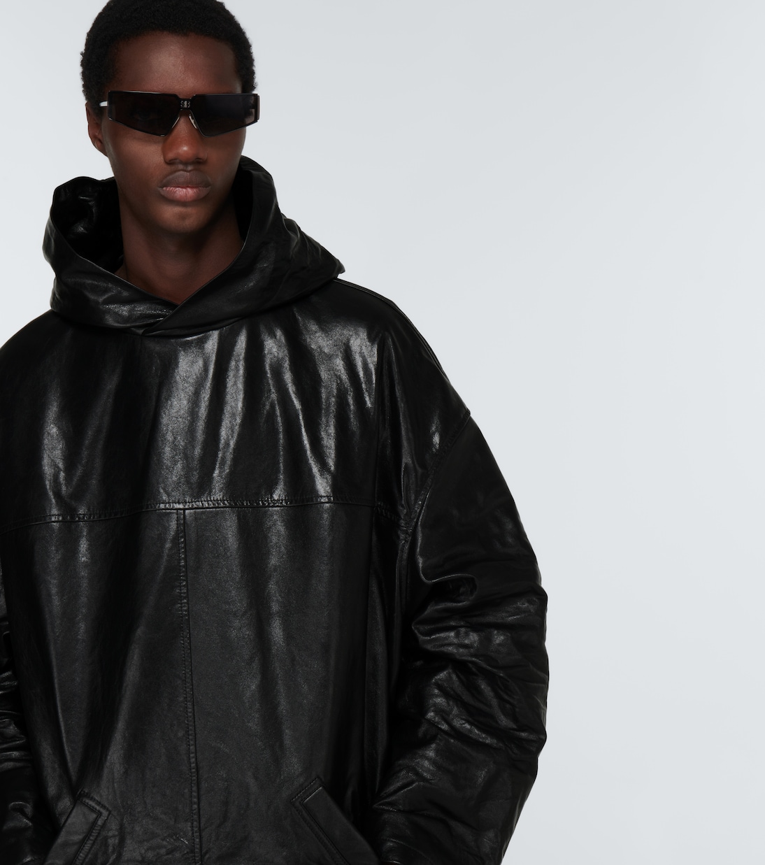 Giacca pullover in pelle | Balenciaga