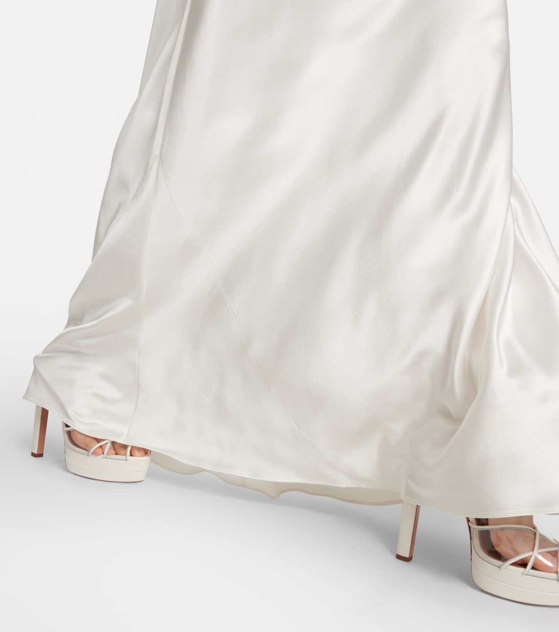 Abito lungo da sposa Praiano in seta | Galvan