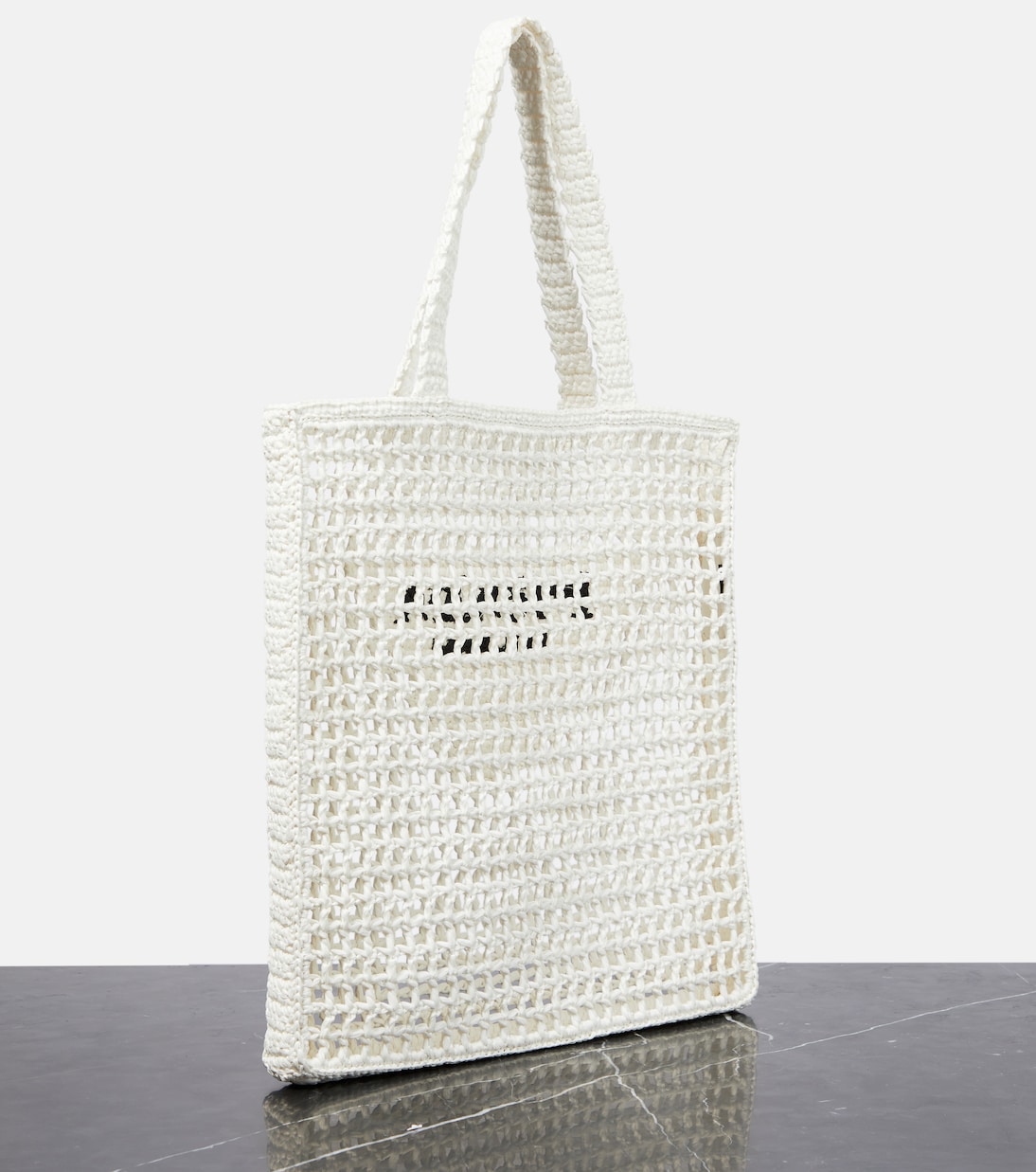 Borsa in rafia con logo | Prada