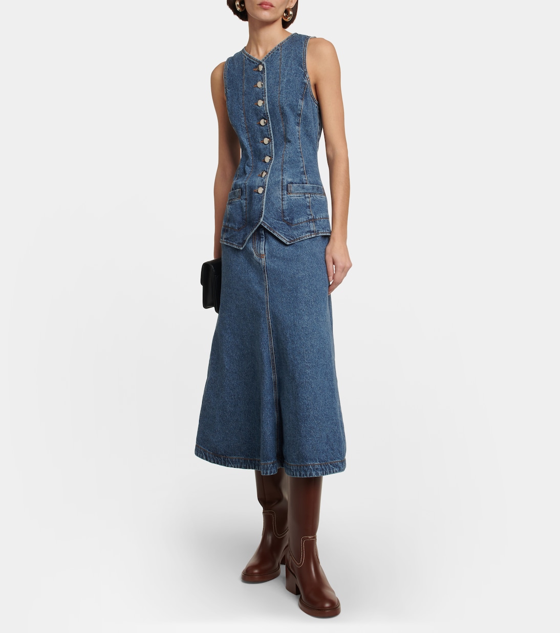 Abito midi di jeans | Chloé