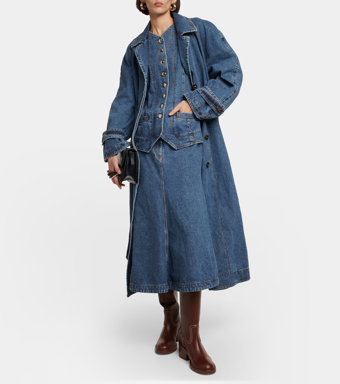 Abito midi di jeans | Chloé
