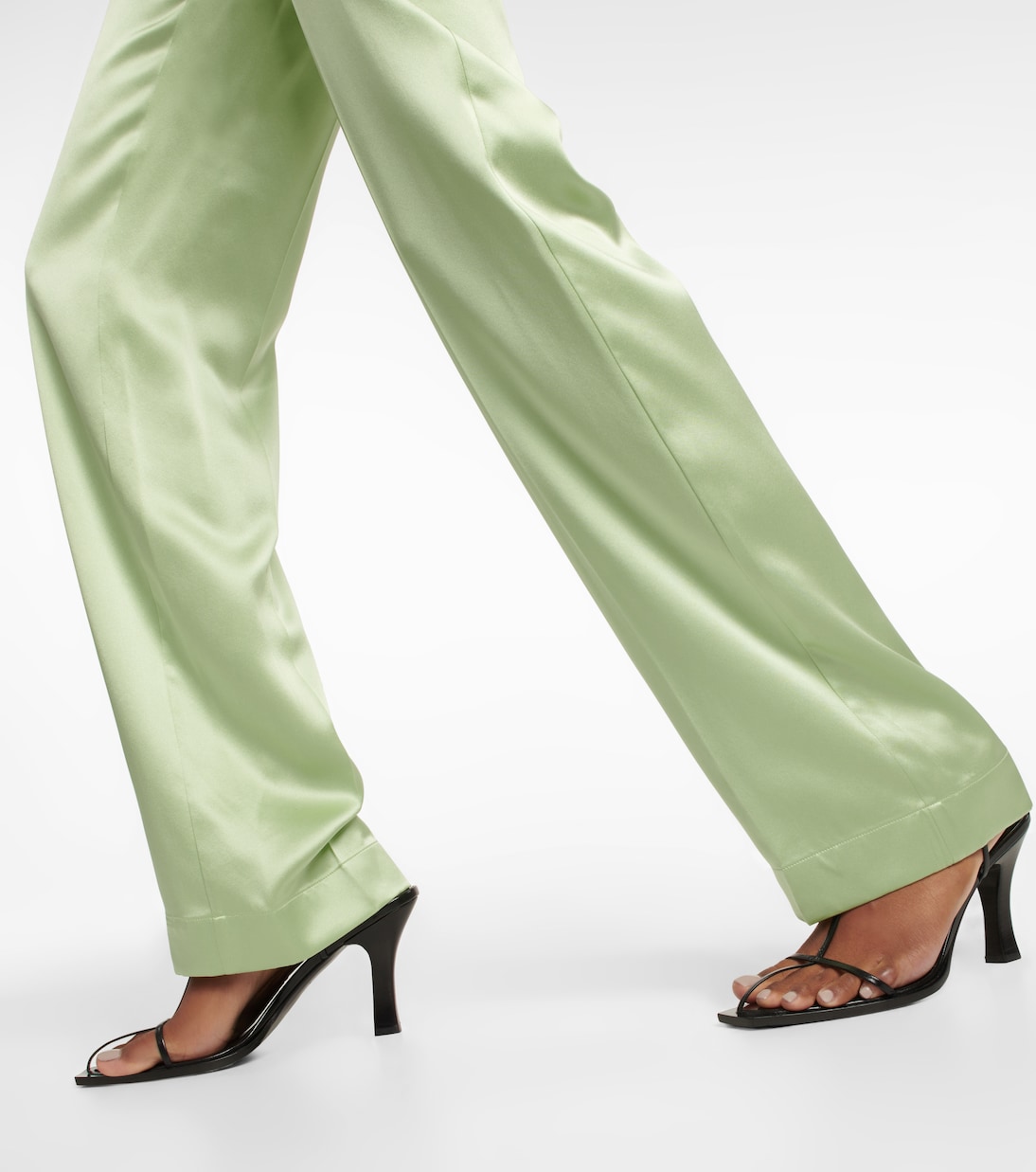 Tova straight silk satin pants | Joseph