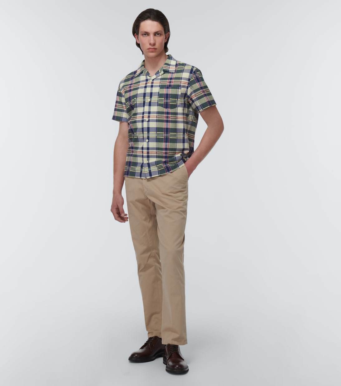 Camicia in seersucker con stampa | RRL