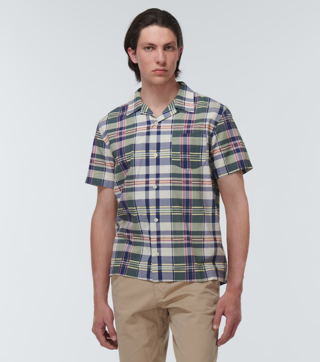 Camicia in seersucker con stampa | RRL