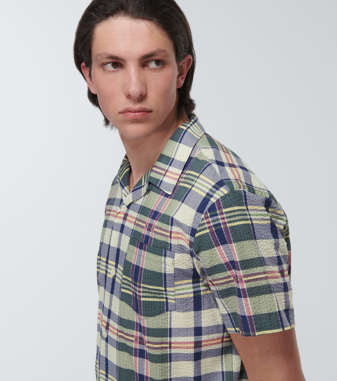 Camicia in seersucker con stampa | RRL