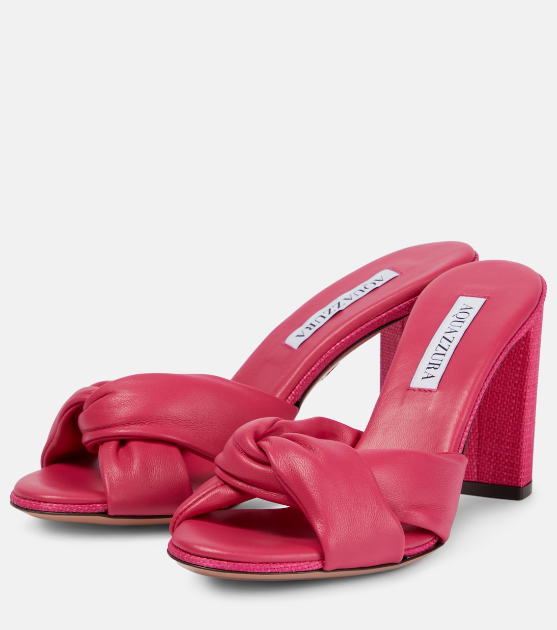 Pantoletten Olie 85 aus Leder | Aquazzura