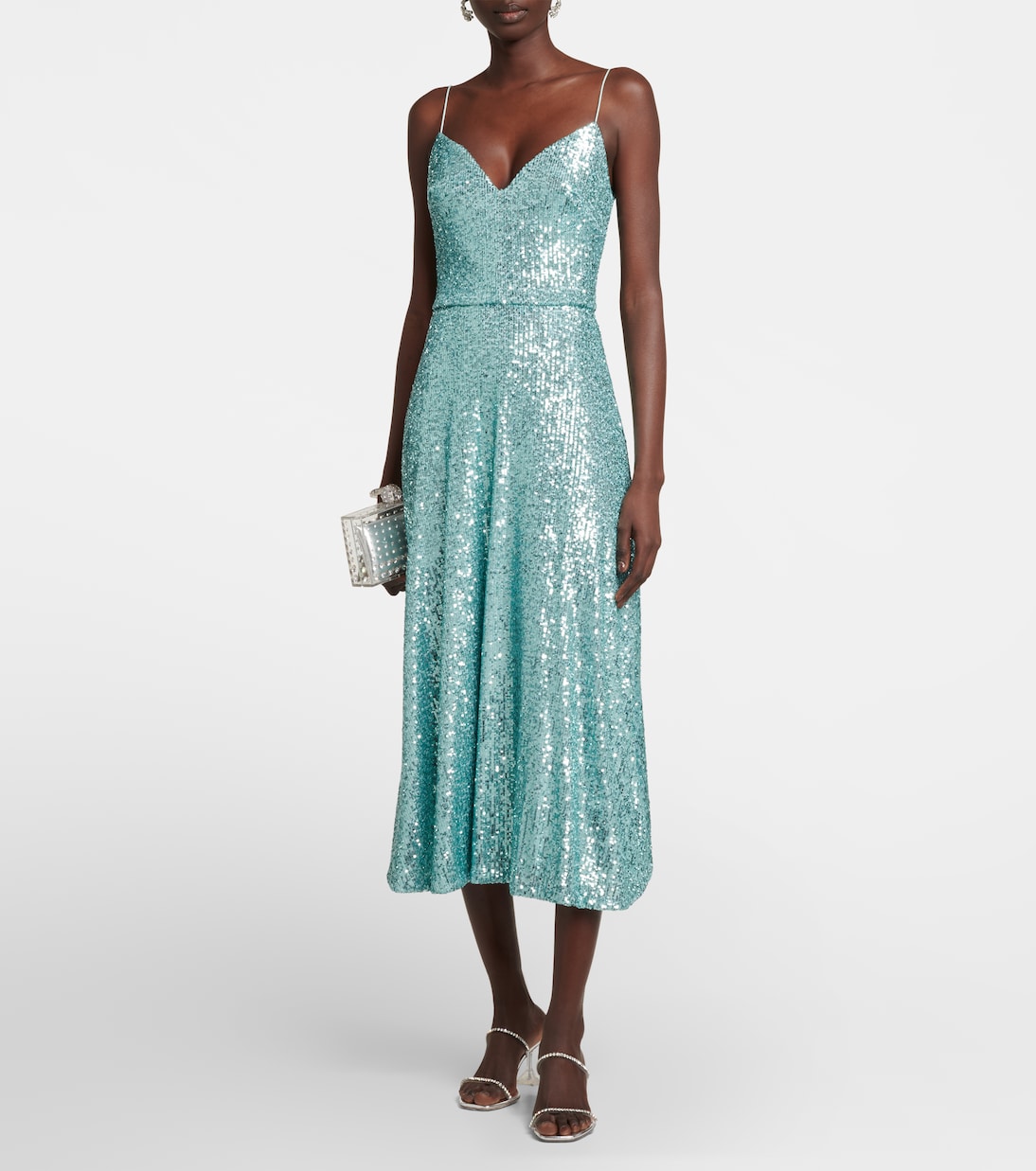 Sequined midi dress | Monique Lhuillier