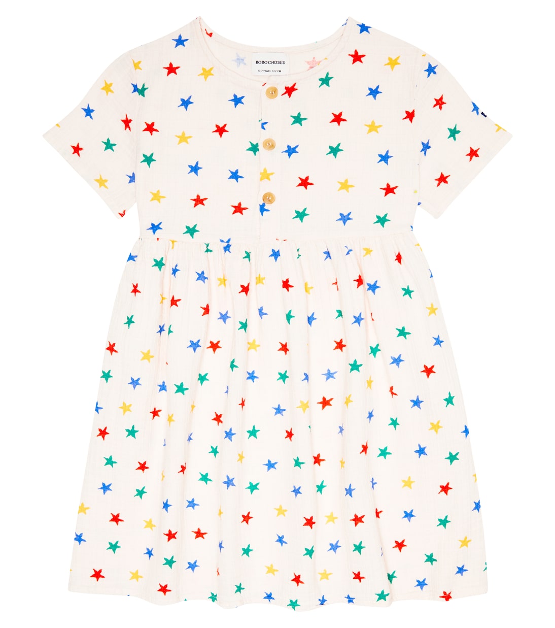 Star-print cotton minidress | Bobo Choses