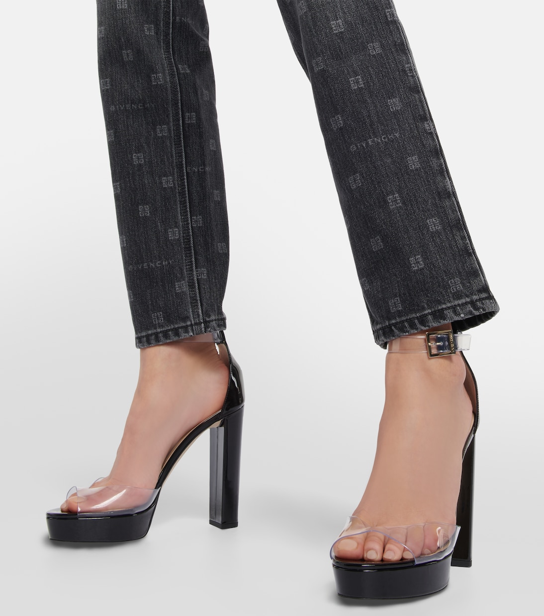 Sandali Albi 120 PVC in pelle con plateau | Jimmy Choo