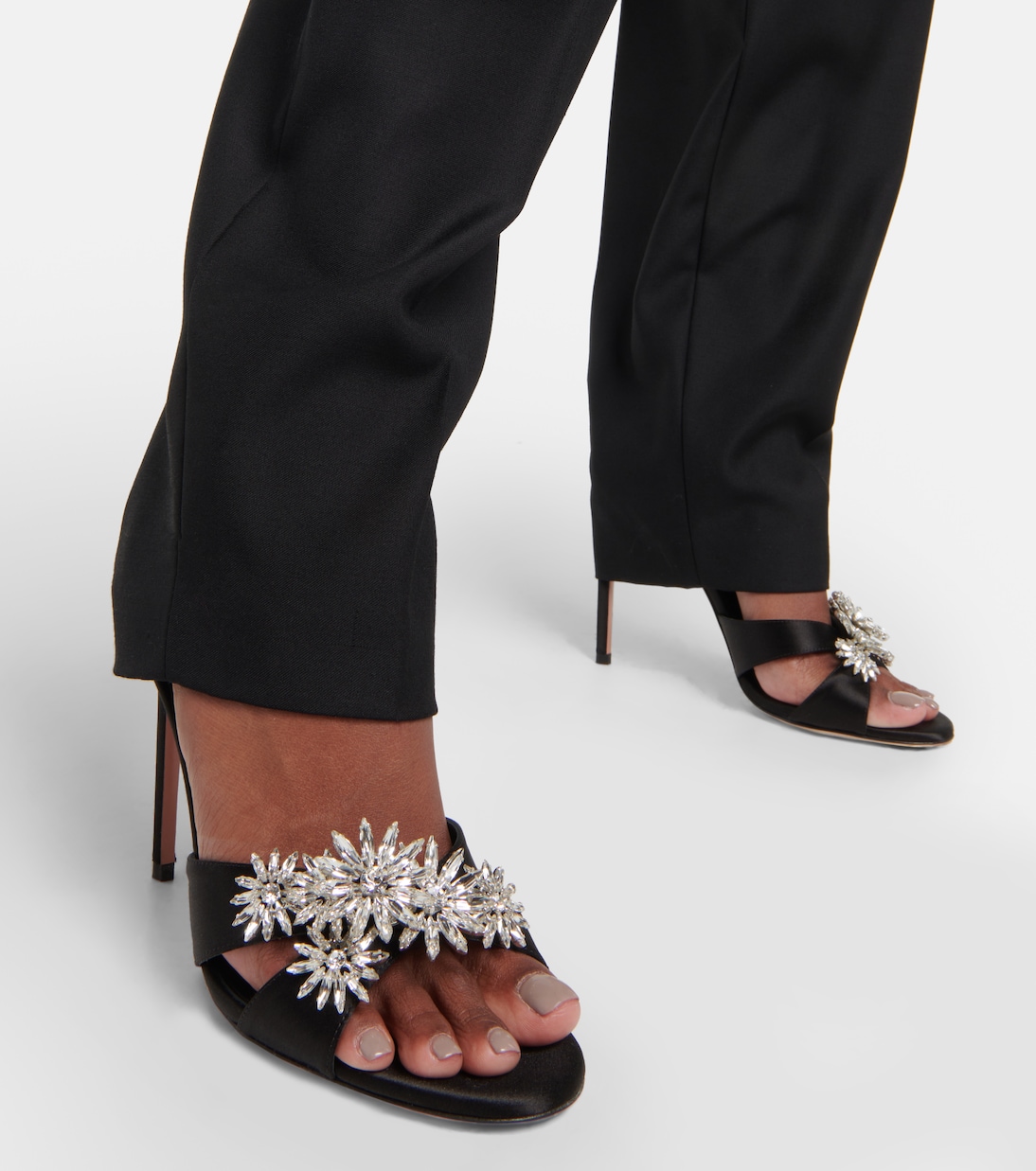 Sandali Crystal Margarita con cristalli | Aquazzura