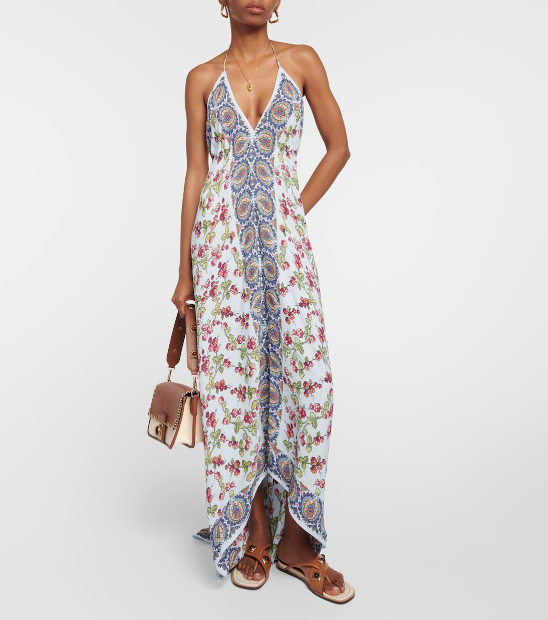 Vestido midi asimétrico estampado | Etro