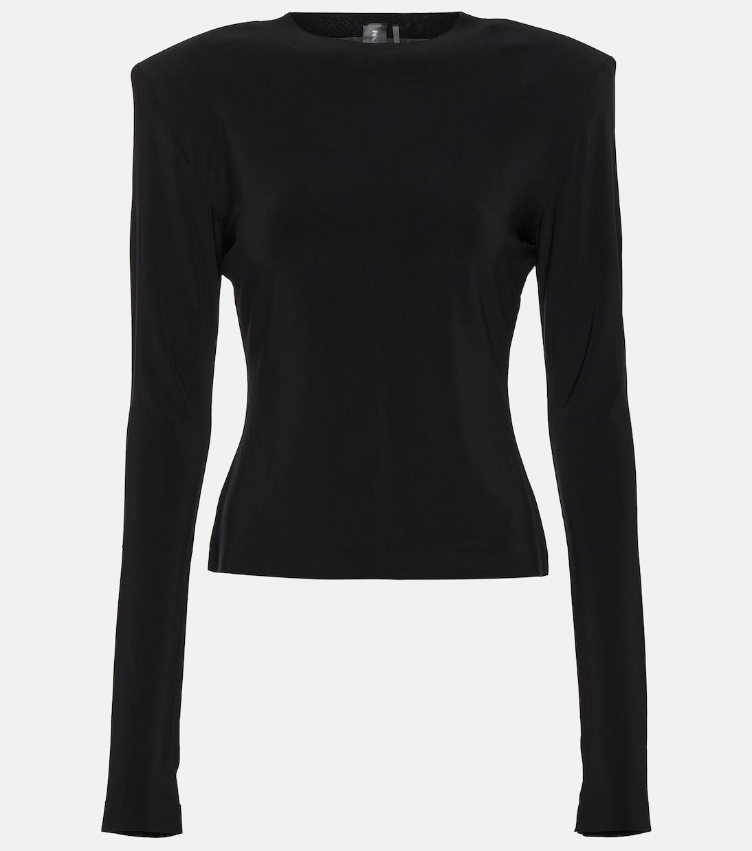 Top de Jersey con Hombreras Inspirado en Norma Kamali para Jóvenes Modernos