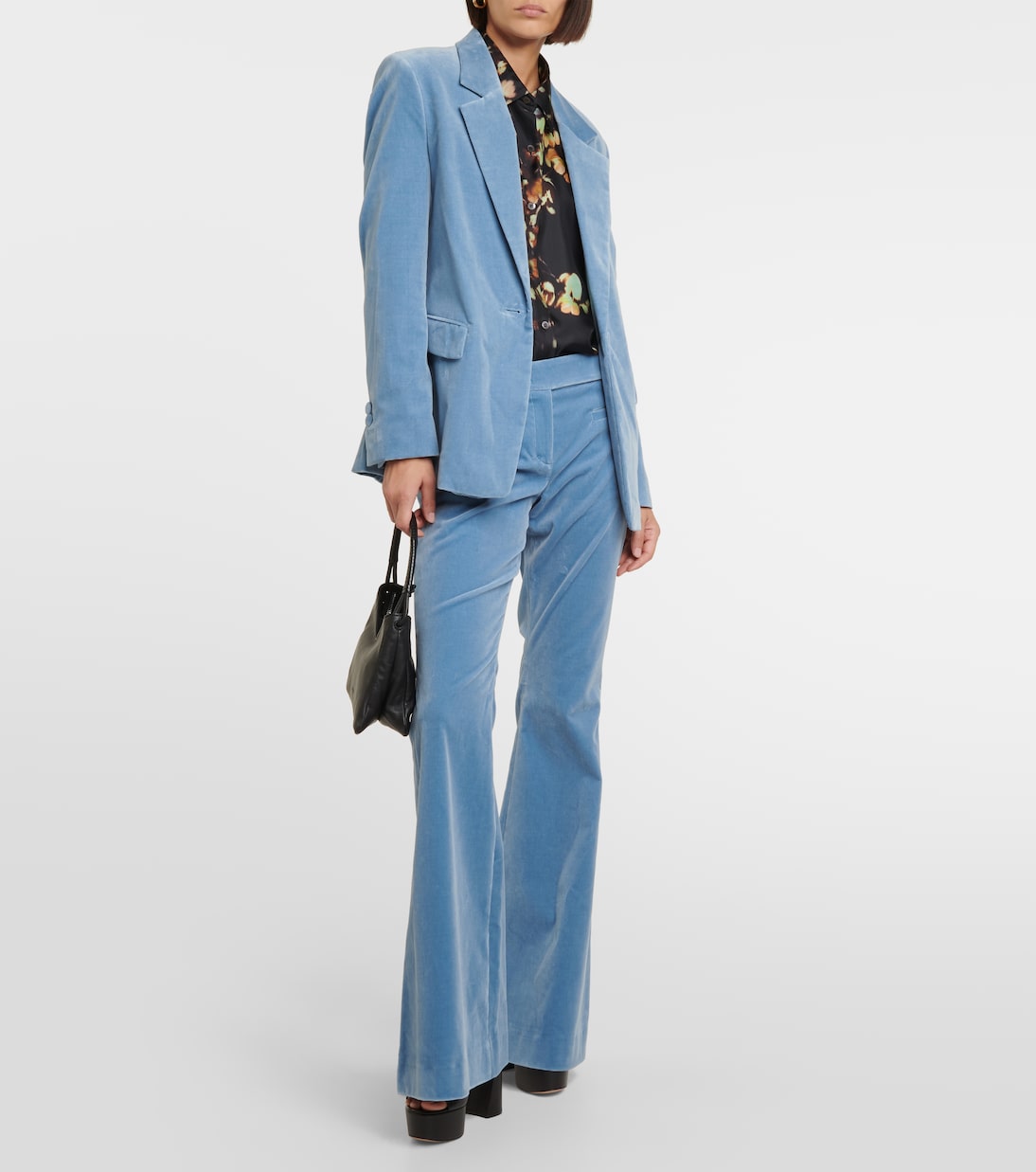 Pantalon évasé Elegance Softness en velours | Dorothee Schumacher