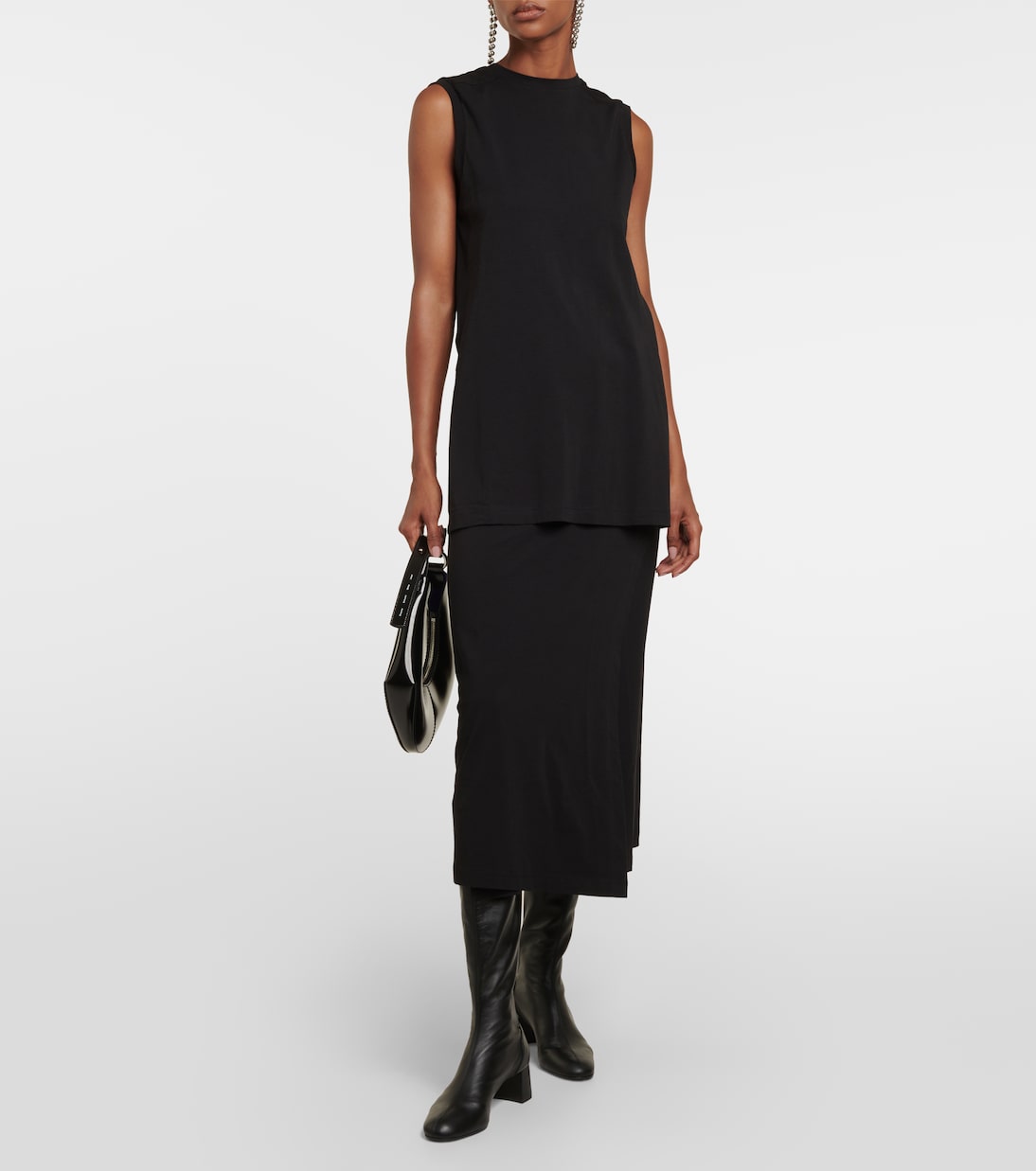 White Label vestido midi de algodón | Proenza Schouler
