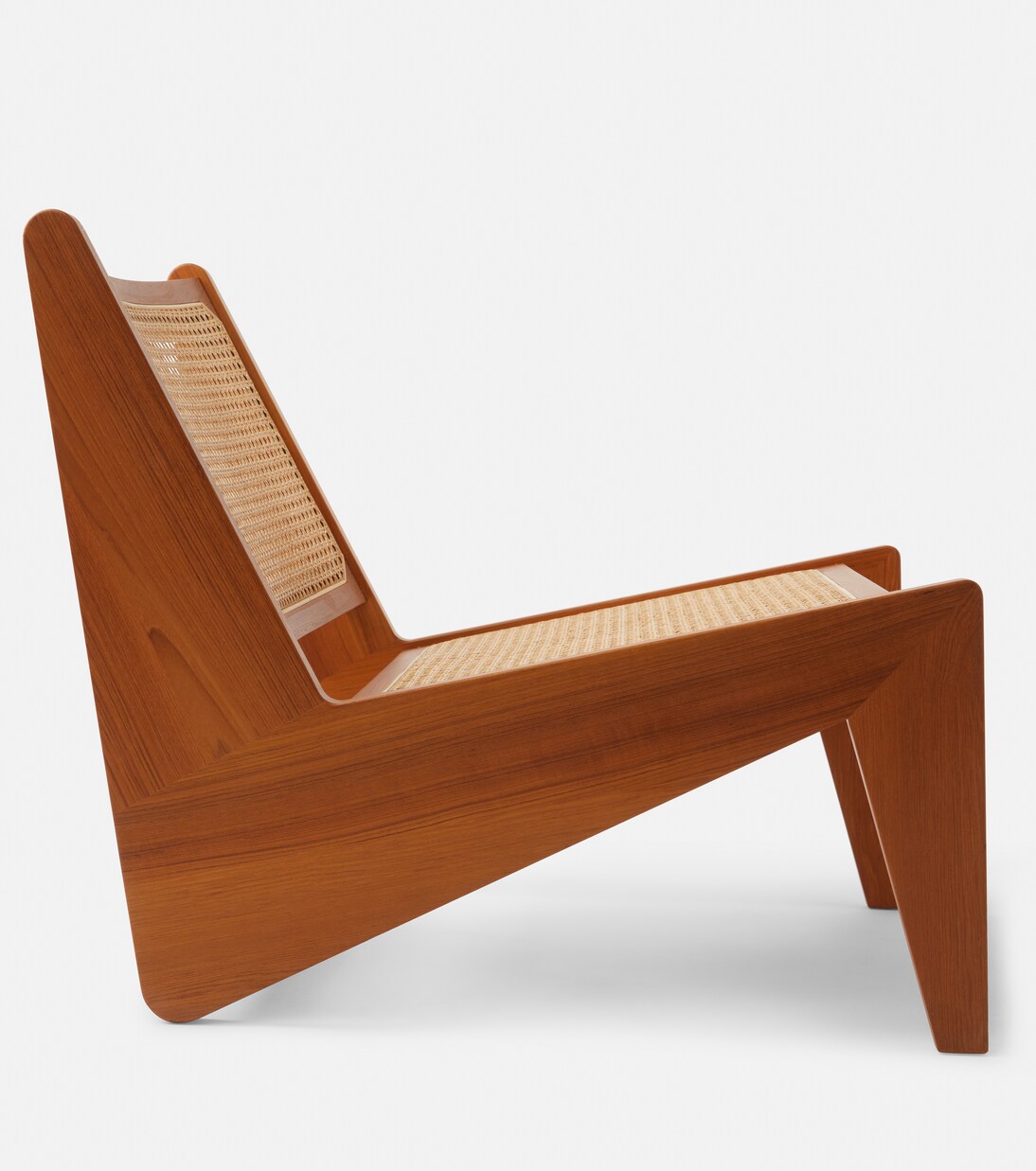Sedia Kangaroo in teak e paglia | Cassina