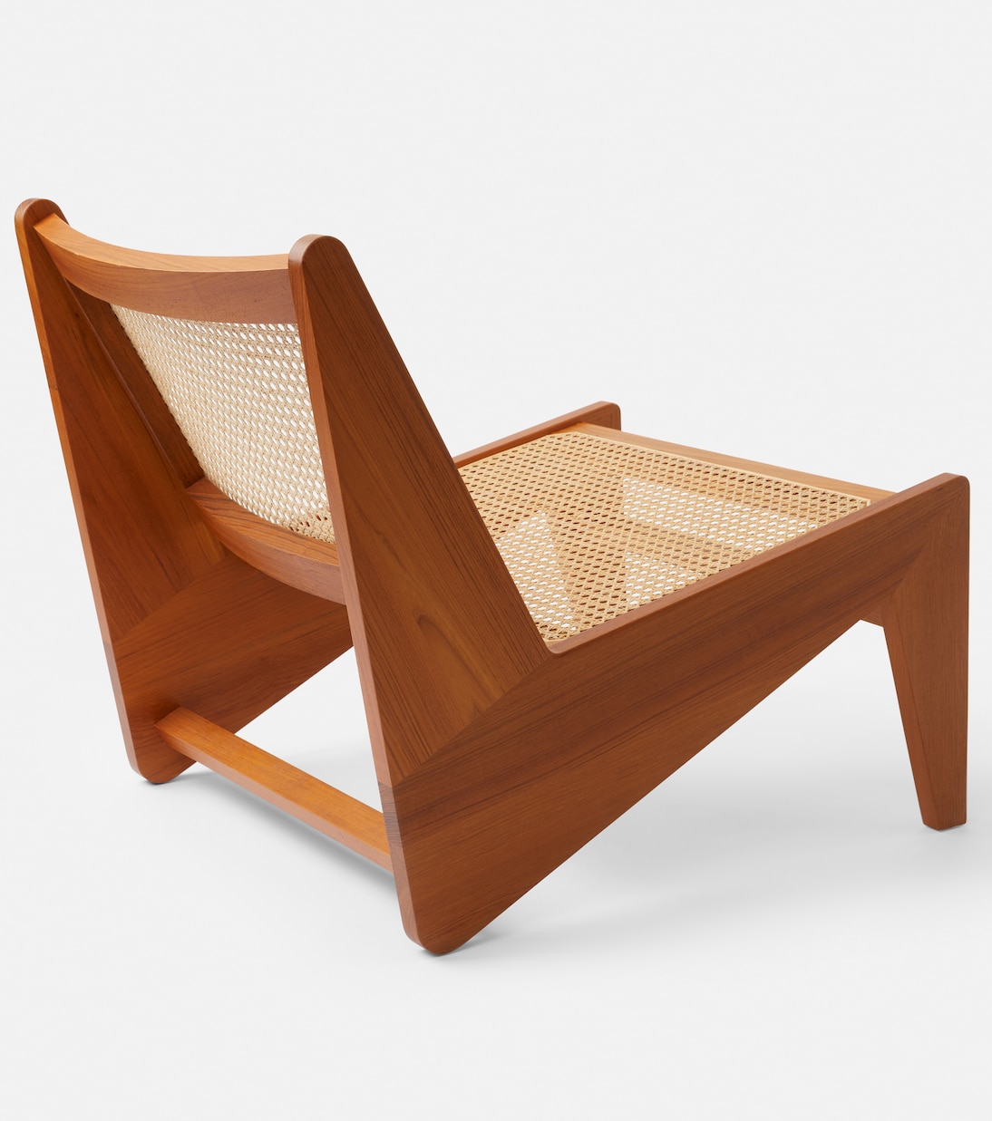 Sedia Kangaroo in teak e paglia | Cassina
