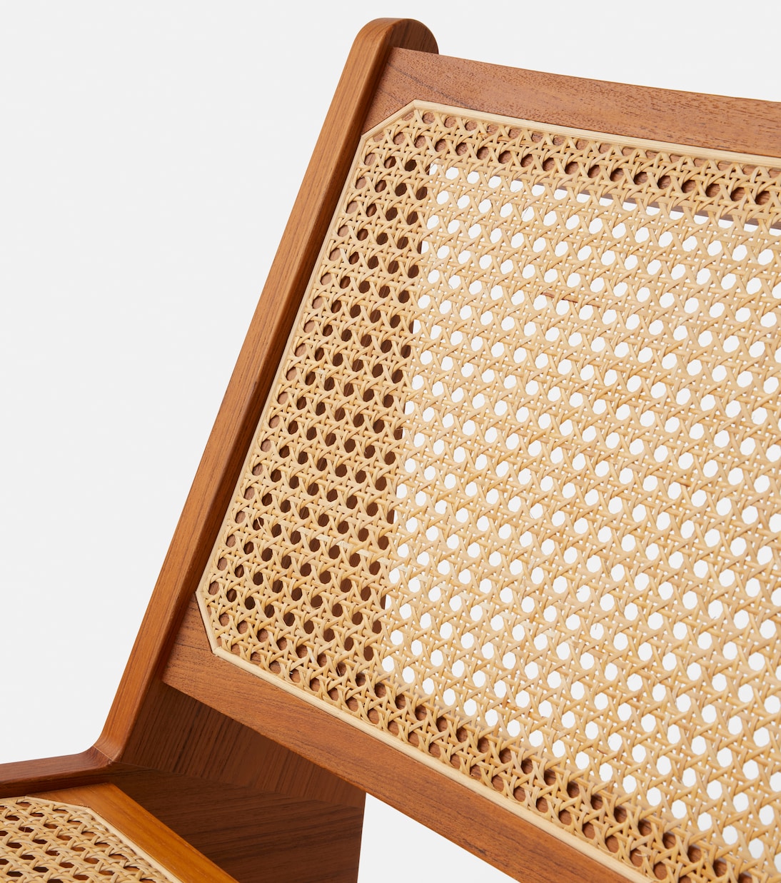 Sedia Kangaroo in teak e paglia | Cassina