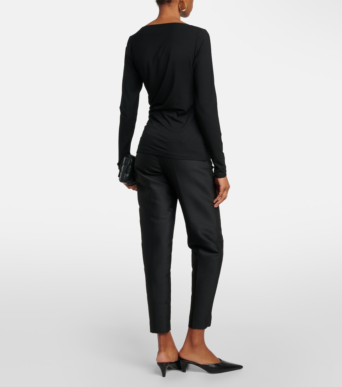 Gathered jersey top  | Vince