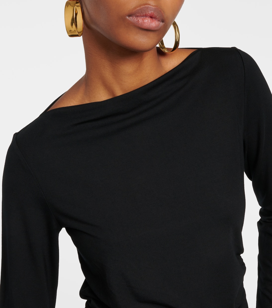 Gathered jersey top  | Vince