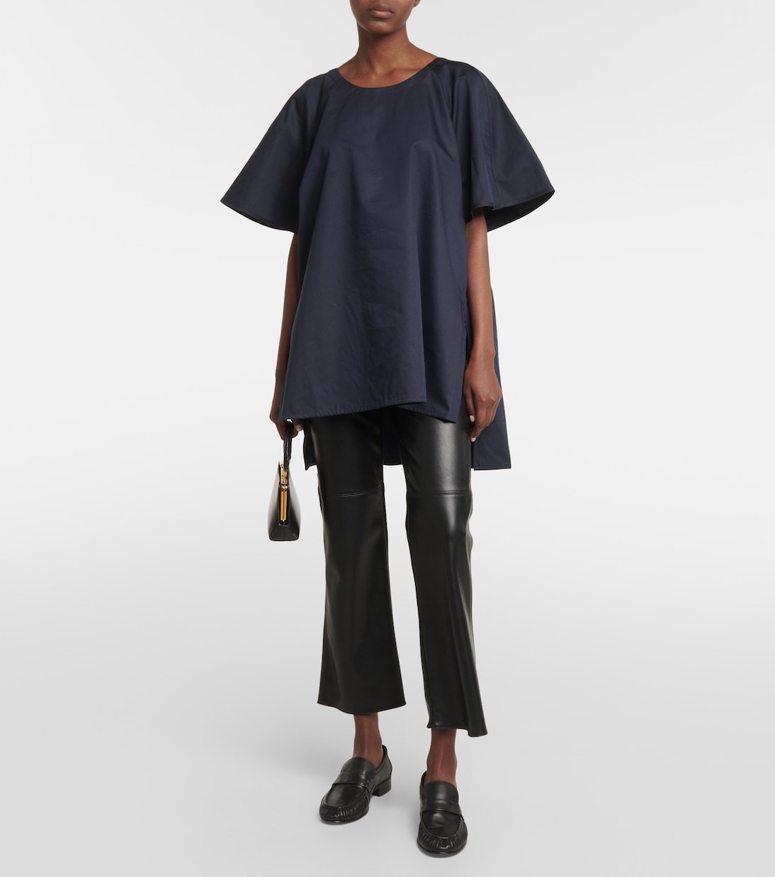 Oversized cotton and silk T-shirt | CO