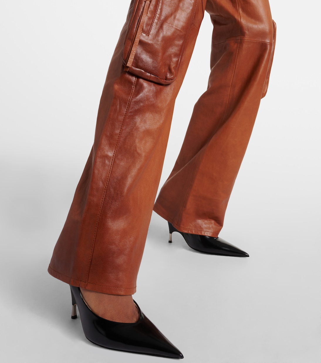 Cargohose aus Leder | Blumarine
