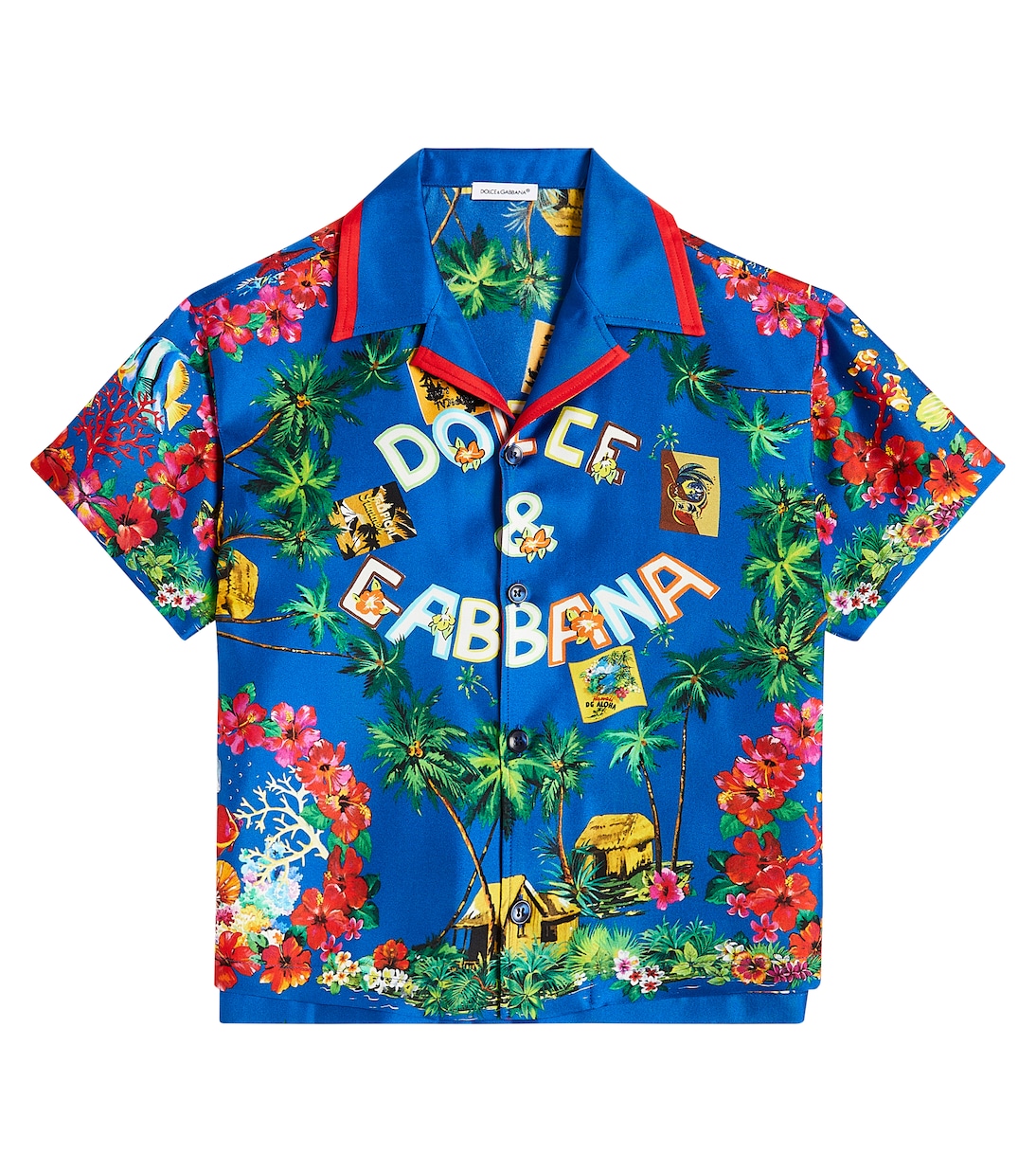 Bedrucktes Hemd aus Baumwolle | Dolce&Gabbana Kids