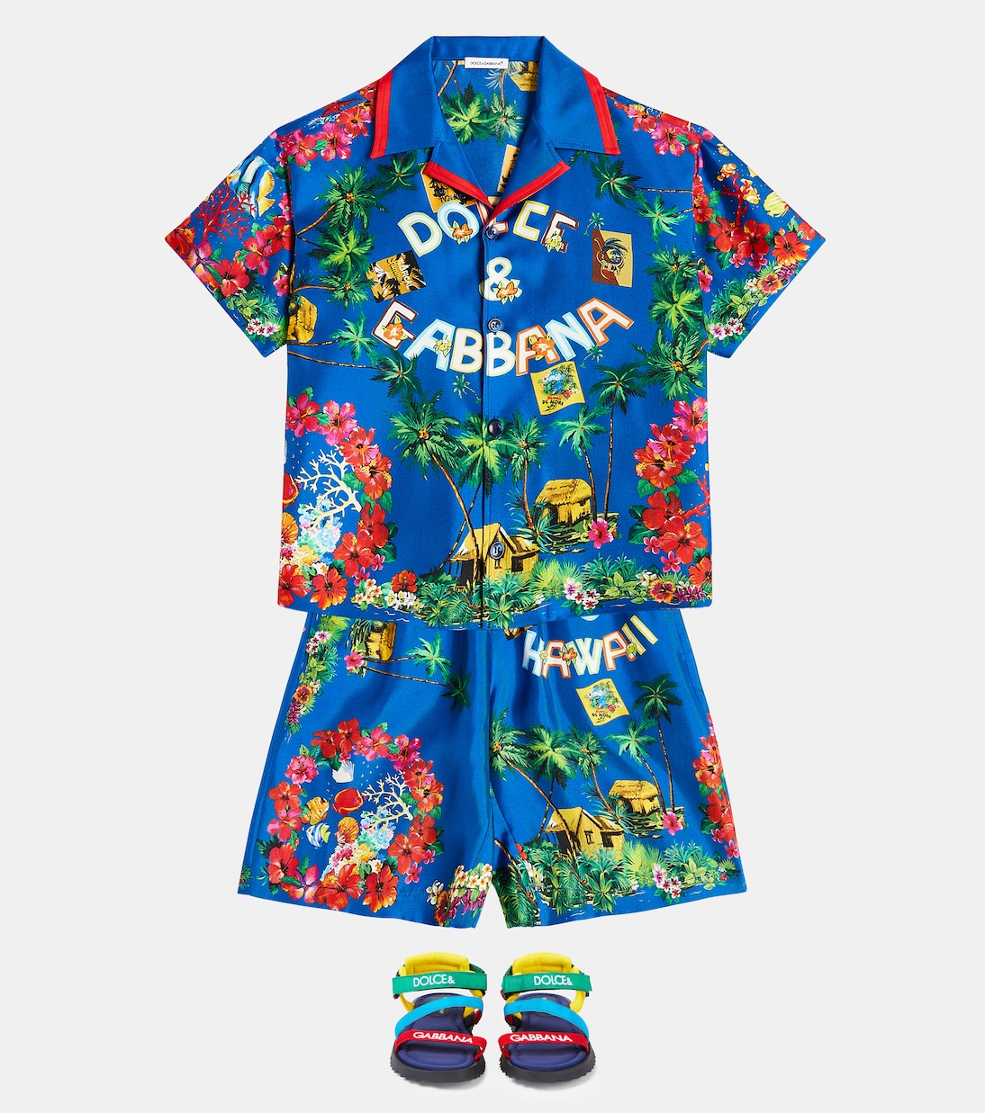 Bedrucktes Hemd aus Baumwolle | Dolce&Gabbana Kids