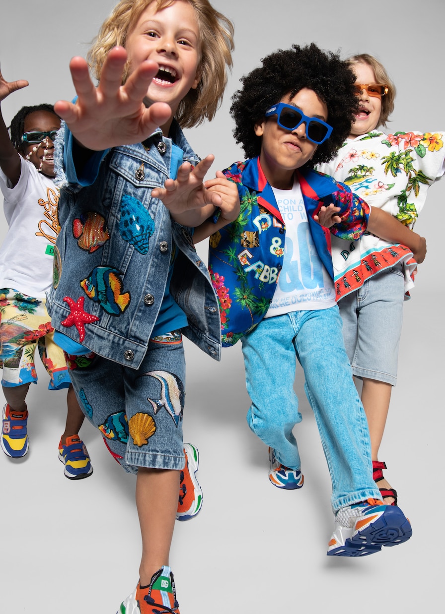 Bedrucktes Hemd aus Baumwolle | Dolce&Gabbana Kids