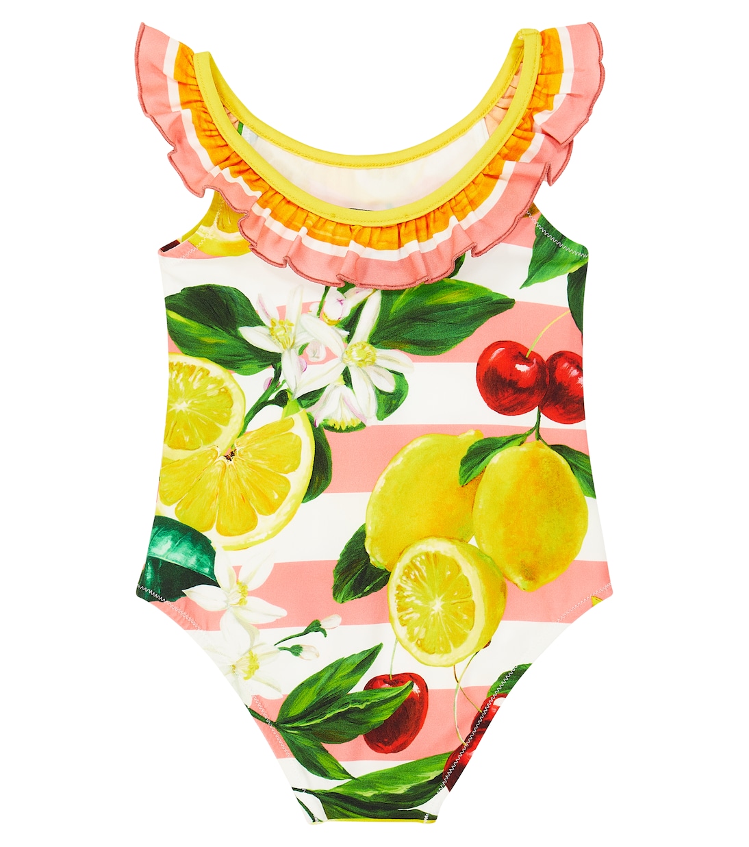 Baby printed ruffled swimsuit | Dolce&Gabbana Kids