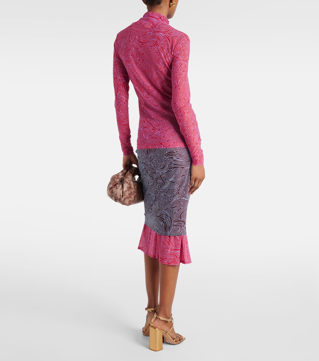 Mesh turtleneck top | Dries Van Noten