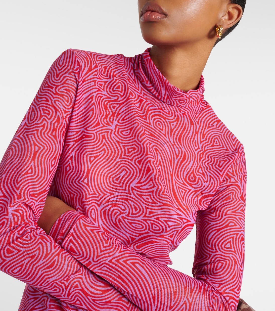Mesh turtleneck top | Dries Van Noten