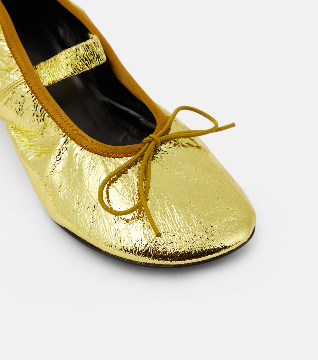 Salones Mary Jane Glove de piel metalizada | Proenza Schouler