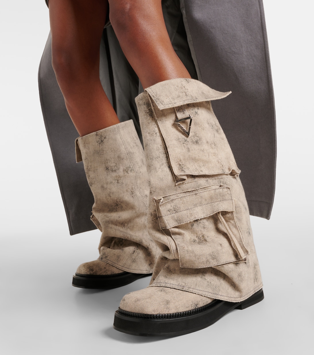 Robin canvas combat boots | The Attico
