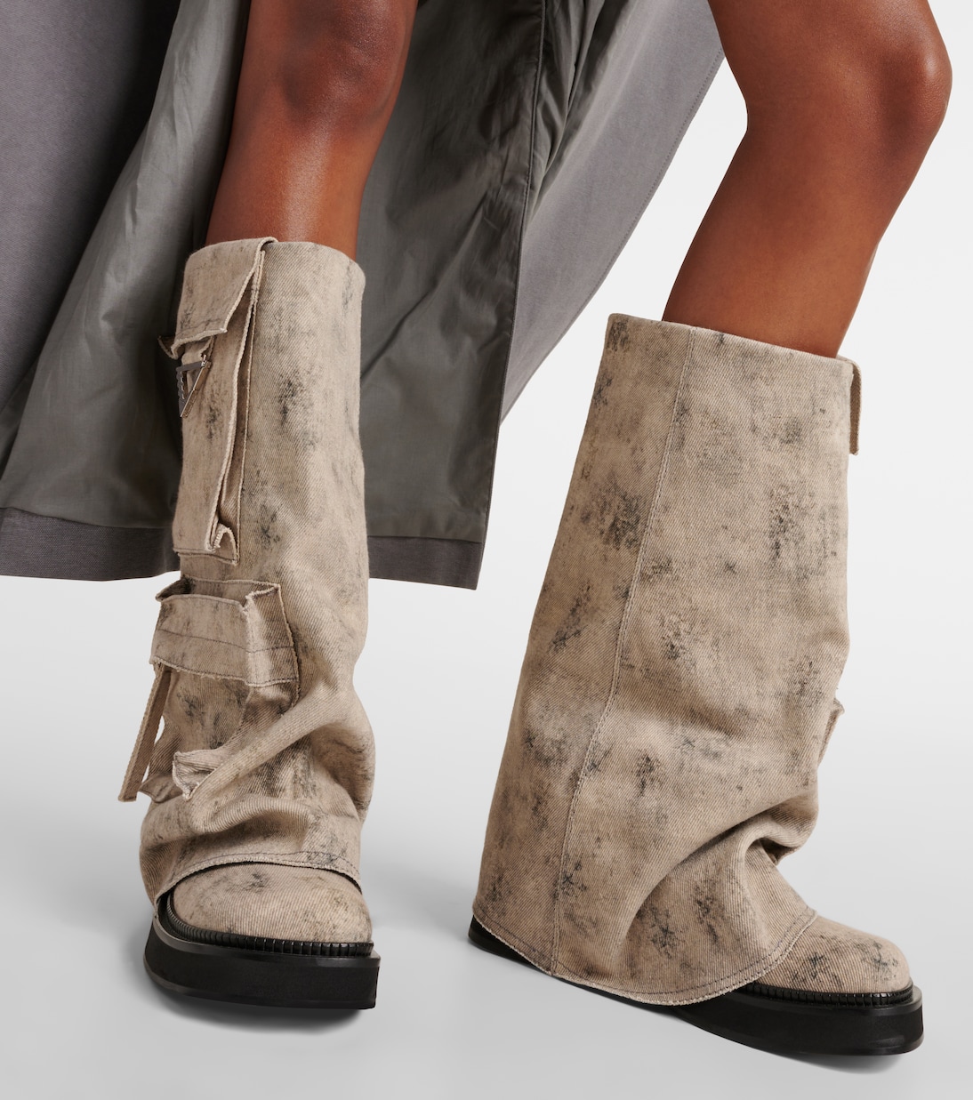 Robin canvas combat boots | The Attico