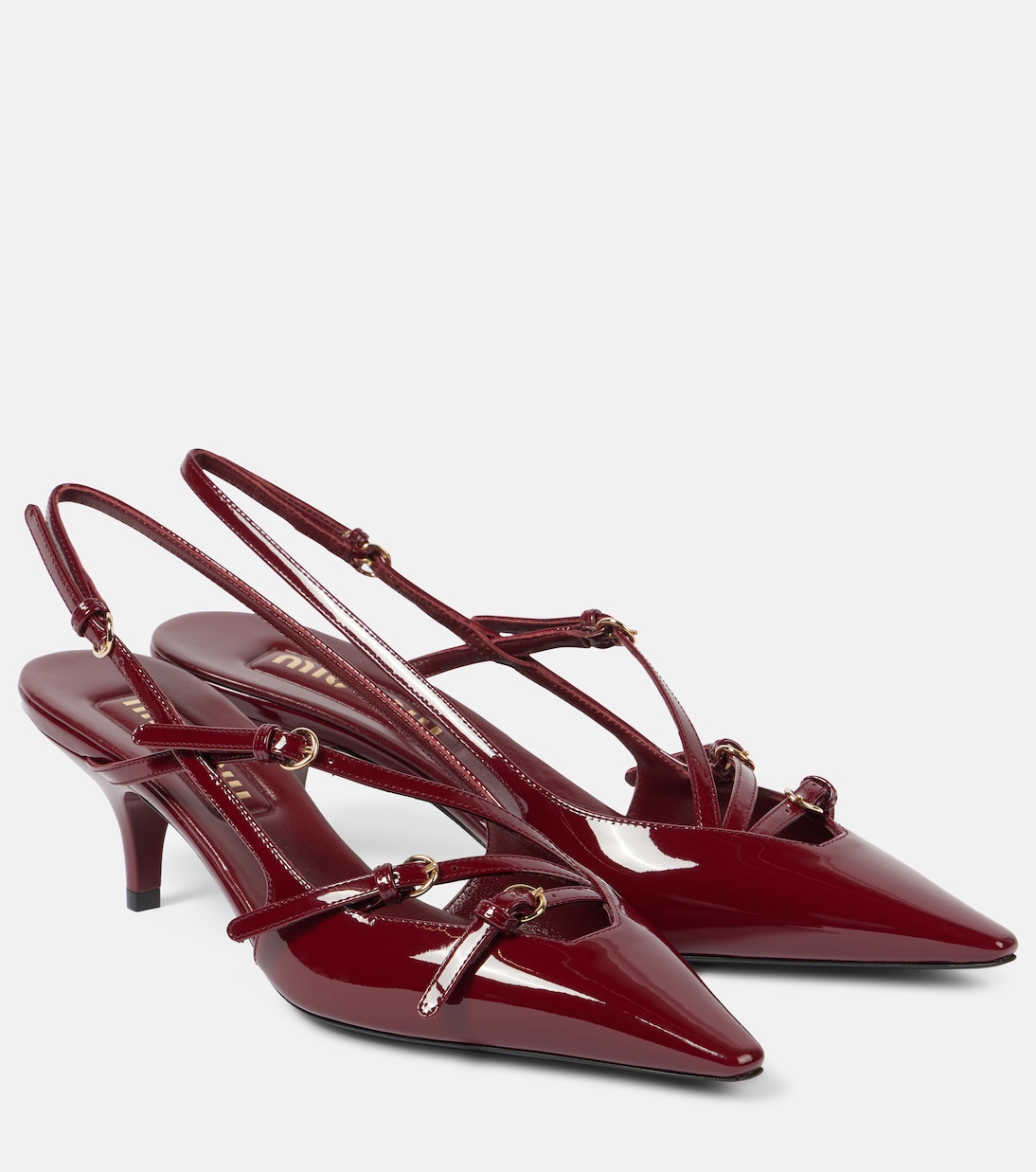 Escarpins 55 en cuir verni | Miu Miu