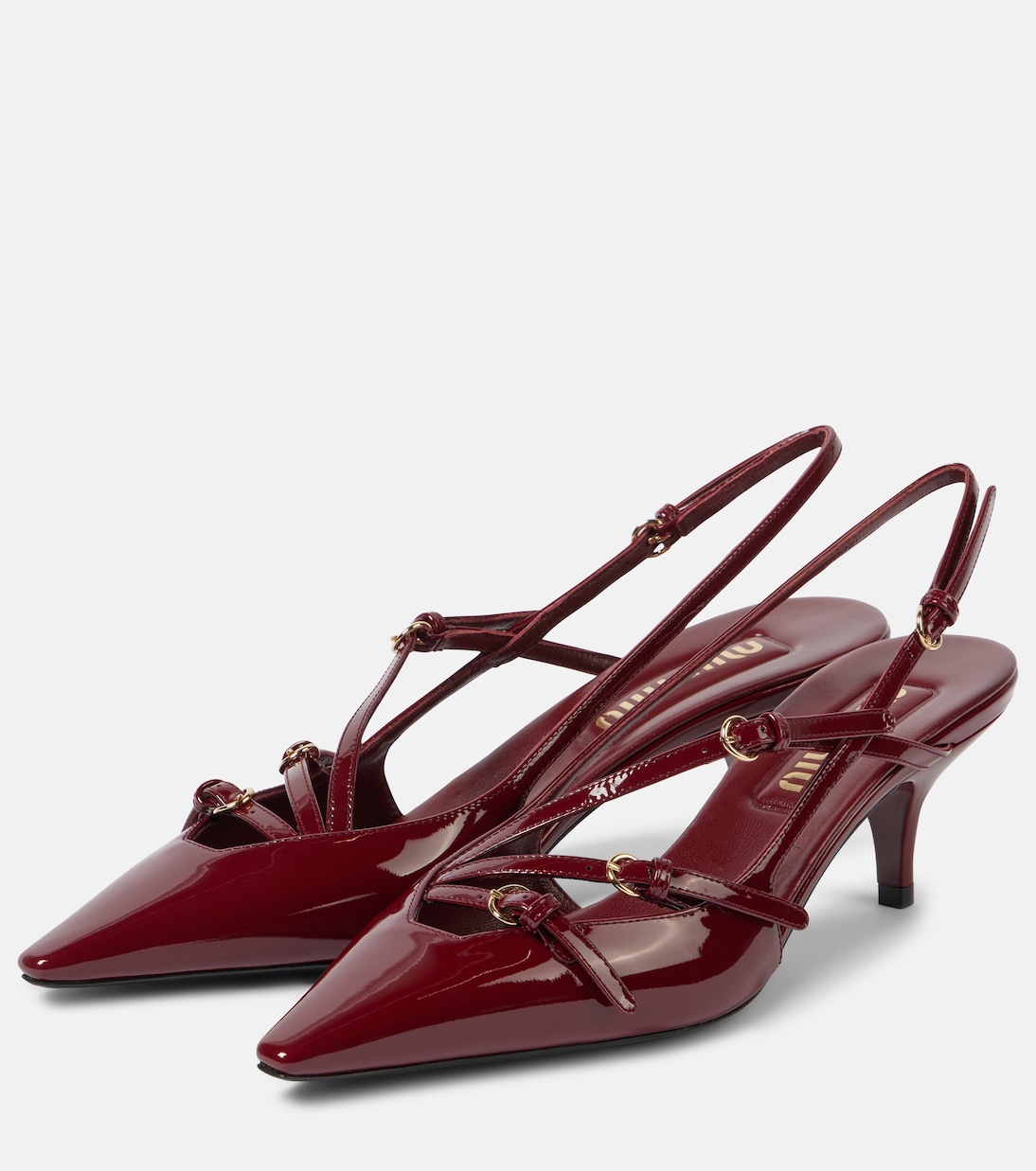 Escarpins 55 en cuir verni | Miu Miu