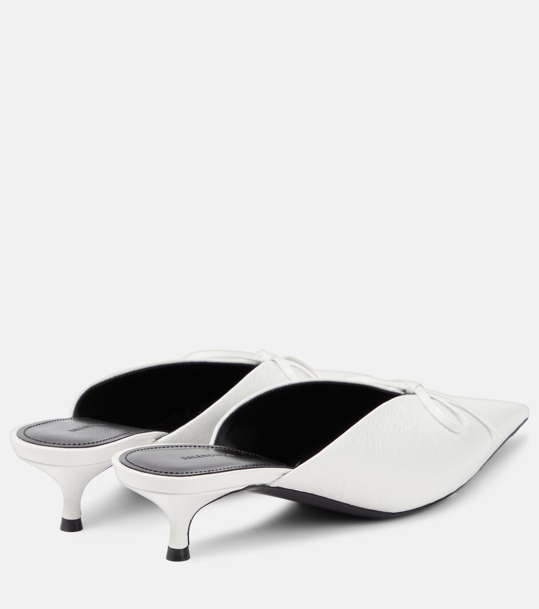 Mules Knife Bow aus Leder | Balenciaga