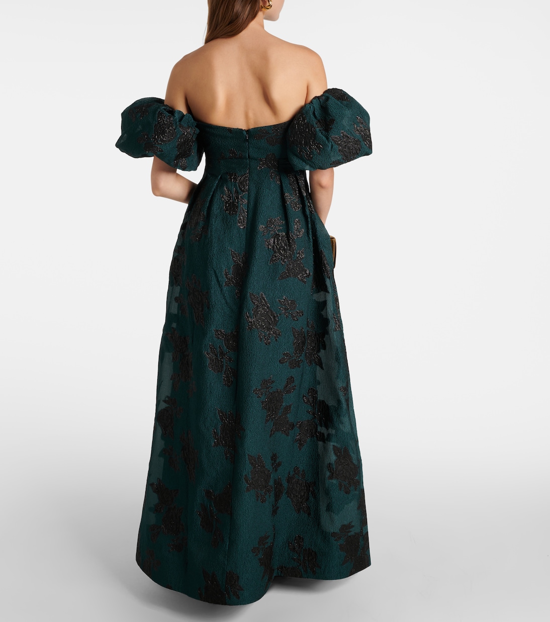 Robe longue Beryl à encolure bardot | Rebecca Vallance