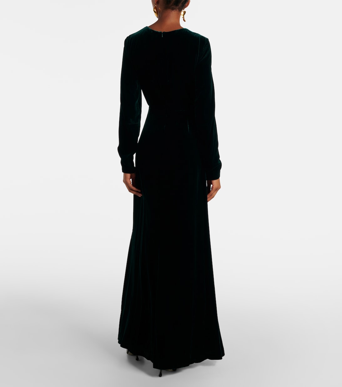 Vestido largo Baia de terciopelo | Max Mara