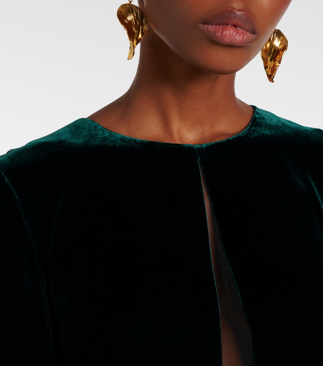 Vestido largo Baia de terciopelo | Max Mara