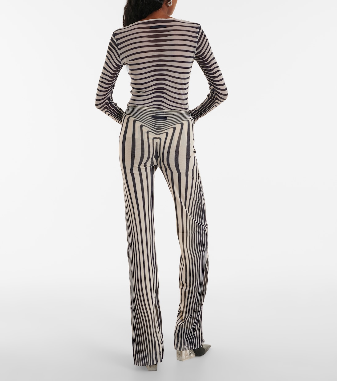 Pantaloni Body Morphing a righe | Jean Paul Gaultier