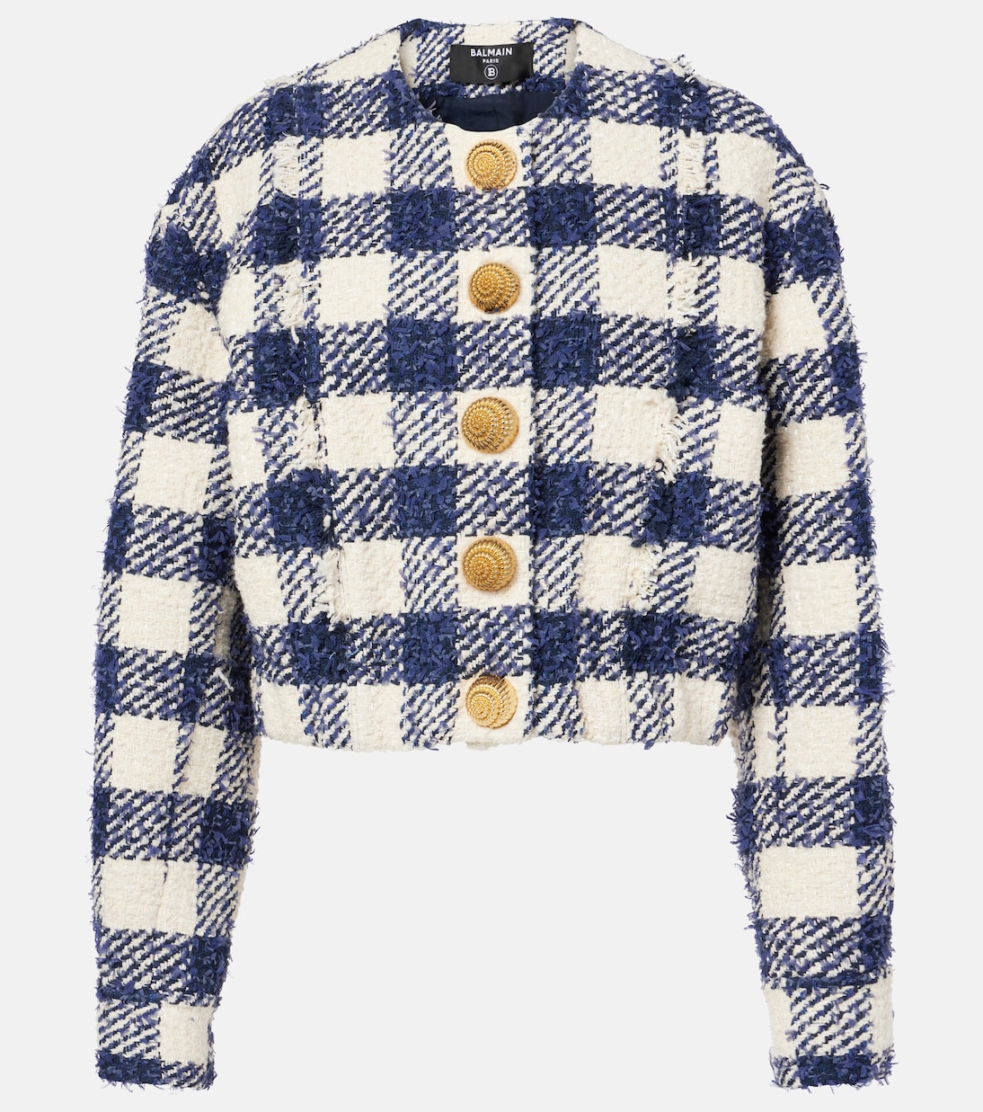 Checked tweed jacket | Balmain