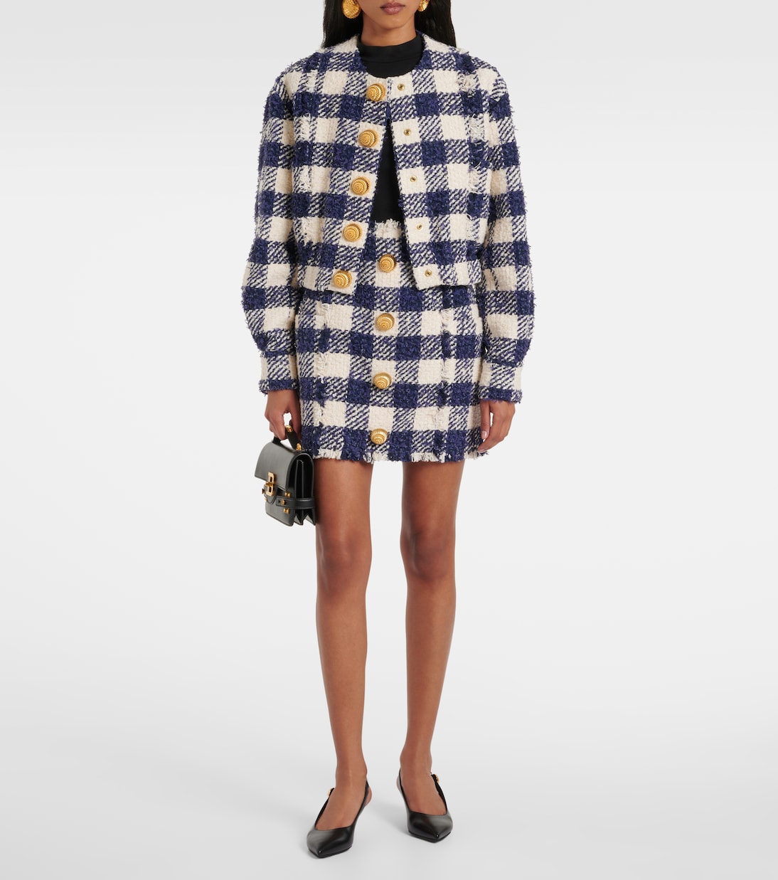 Checked tweed jacket | Balmain